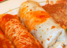 Combination 30 Two Enchiladas and One Burrito